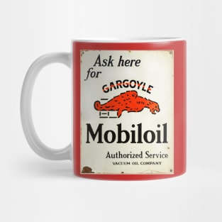 Gargoyle Mobiloil Authorized service sign Mug